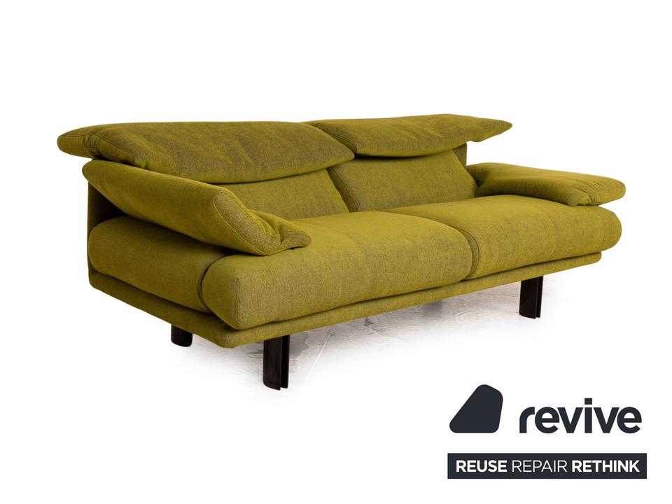 B&B Italia Alanda Stoff Dreisitzer Grün Sofa Couch manuelle – Bild 5