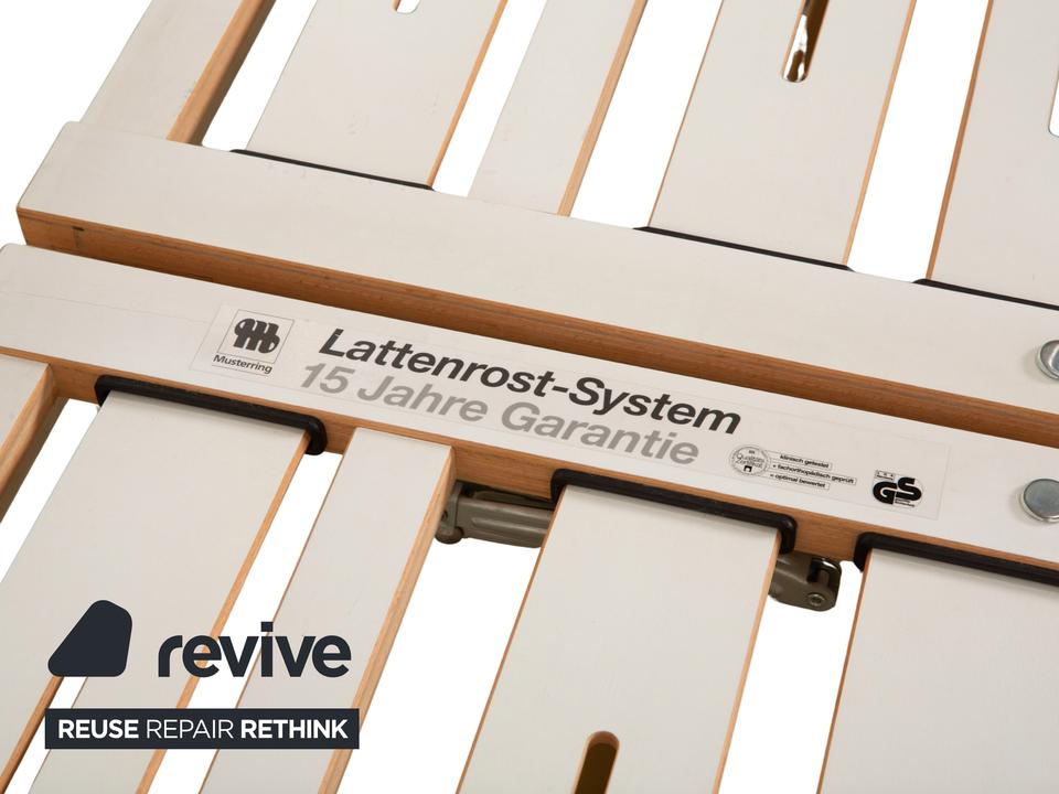 Musterring Doppelbett Metall mit Lattenrost schwarz gold – Bild 8