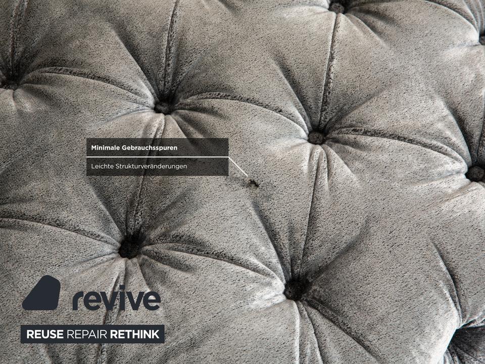 Bretz Cocoa Island Stoff Ecksofa Grau Sofa Couch Relaxsofa – Bild 8