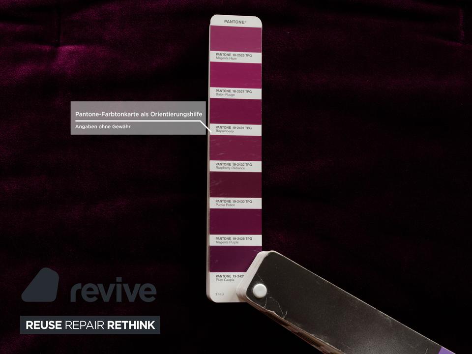 Bretz Filousof Stoff Viersitzer Lila Sofa Couch – Bild 5