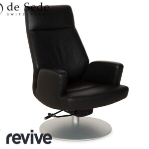 de Sede DS-256 Leder Sessel Schwarz manuelle Funktion