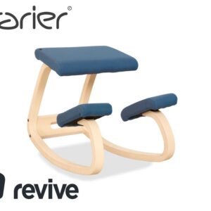 Varier Variable Stoff Sessel Stuhl Hocker Blau Kniestuhl