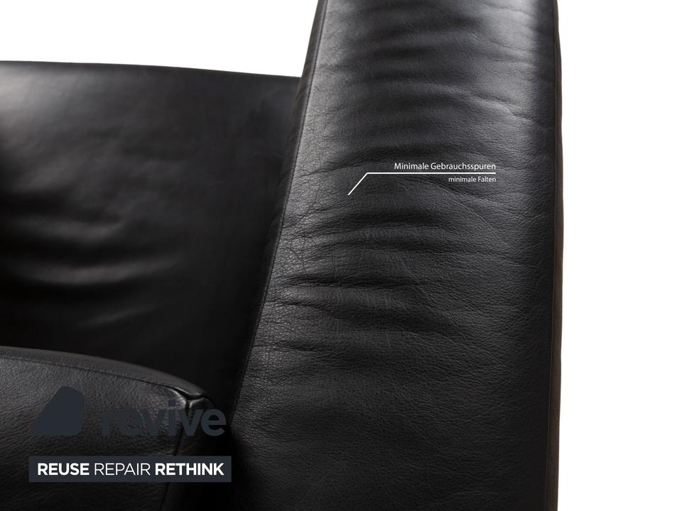 Züco Carat Leder Sessel Schwarz – Bild 5