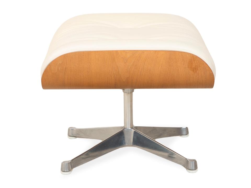 Vitra Eames Lounge Chair Leder Holz Sessel Creme Weiß Braun – Bild 17