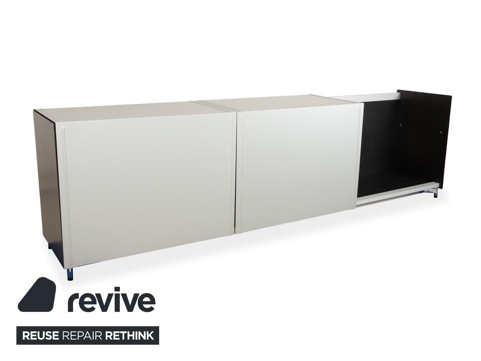 Team by Wellis Metall Sideboard Grau Glas – Bild 4