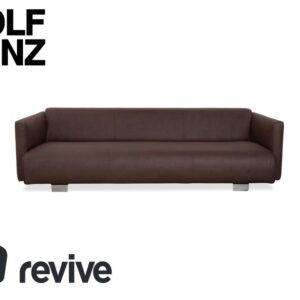 Rolf Benz 6300 Viersitzer Sofa Braun veganes Leder Neubezug ✨