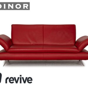 Koinor Rossini Leder Zweisitzer Rot Sofa Couch ✨