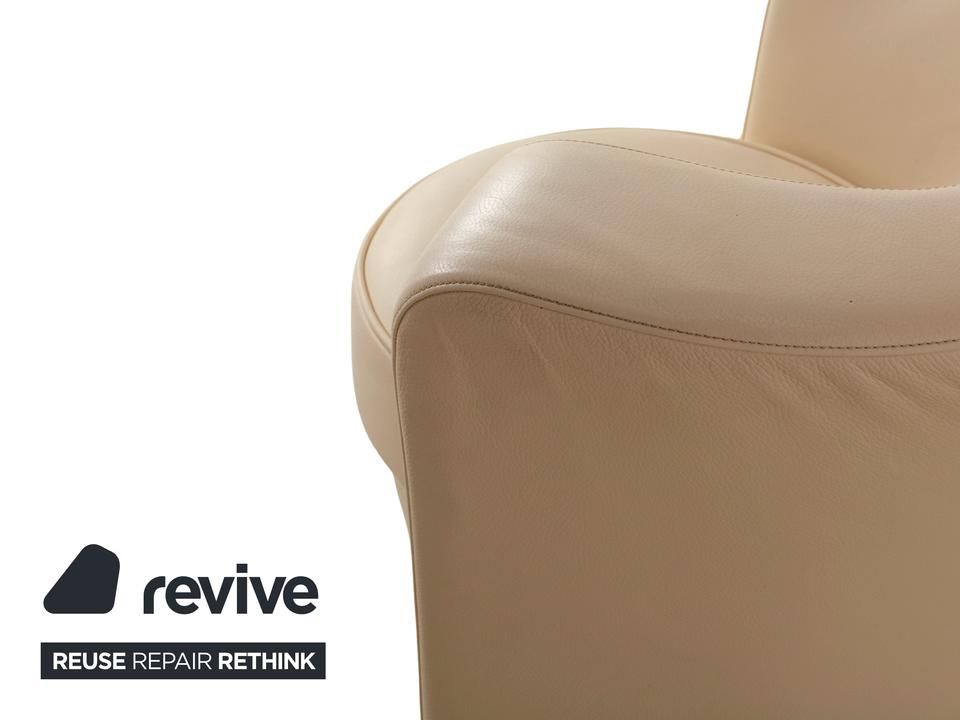 Bretz EVES ISLAND Leder Sessel Creme – Bild 4