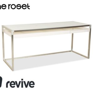 ligne roset Contour Glas Schreibtisch Weiß Homeoffice Büro