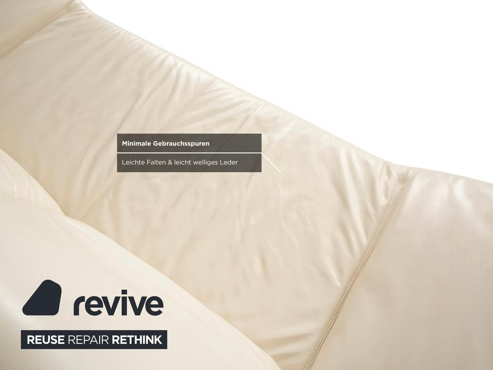 Koinor Rivoli Leder Zweisitzer Creme manuelle Funktion Sofa ✨ – Bild 11
