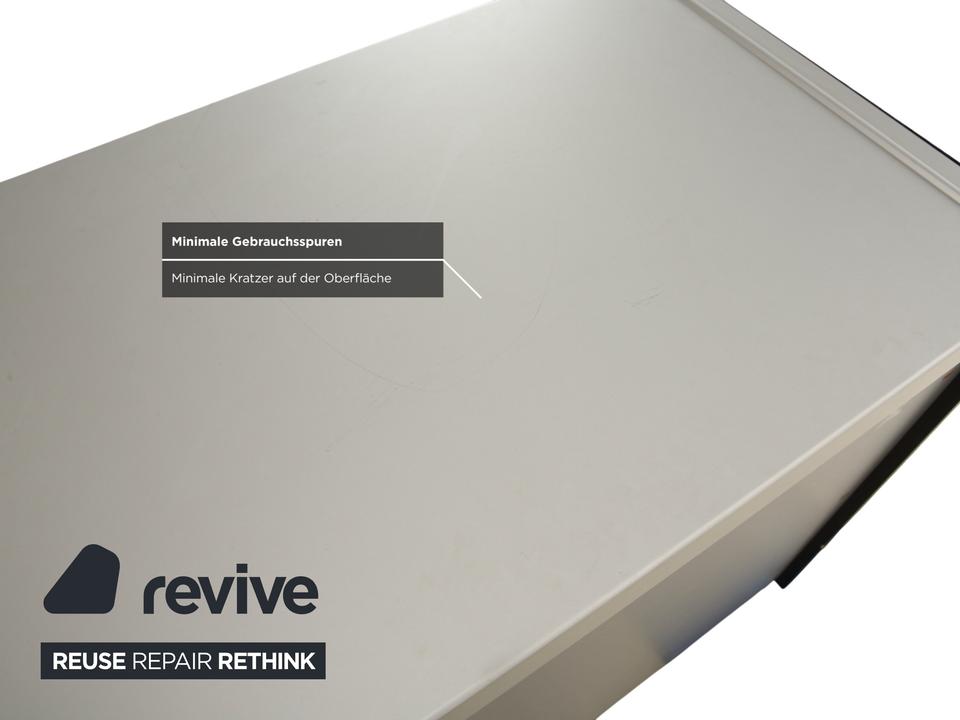 Team by Wellis Metall Sideboard Grau Glas – Bild 7