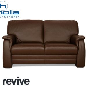 Himolla Tangram Leder Zweisitzer Braun Sofa Couch