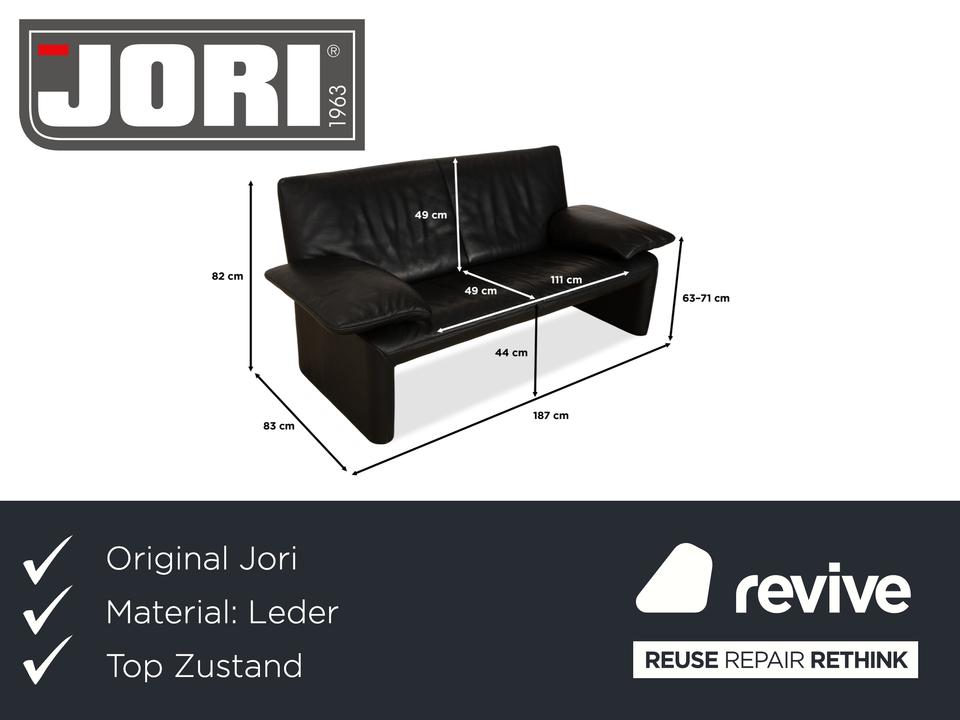 Jori Linea Leder Zweisitzer Schwarz manuelle Funktion ✨ – Bild 2