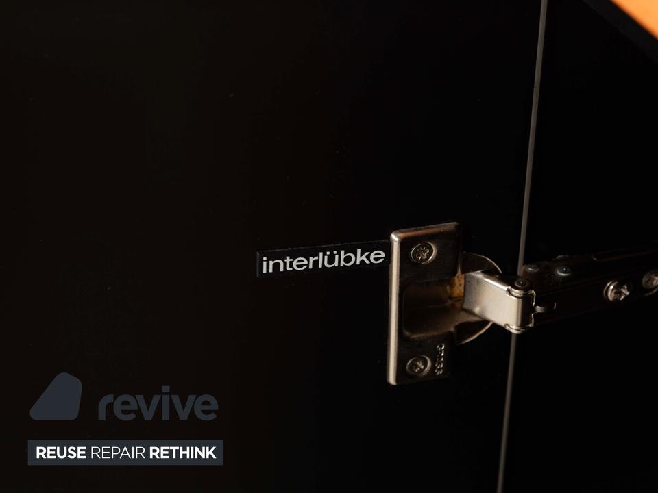 Interlübke Holz Sideboard Schwarz Braun Highboard – Bild 10