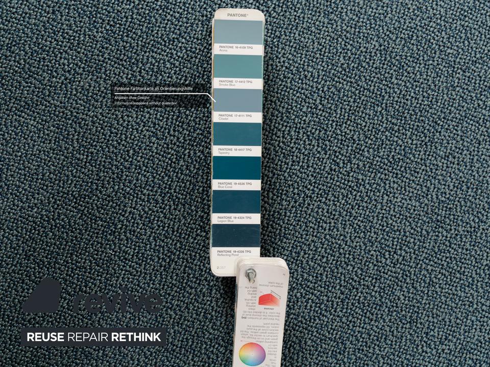 Brühl Moule Stoff Ecksofa Blau Petrol Recamiere Rechts manuelle ✨ – Bild 8