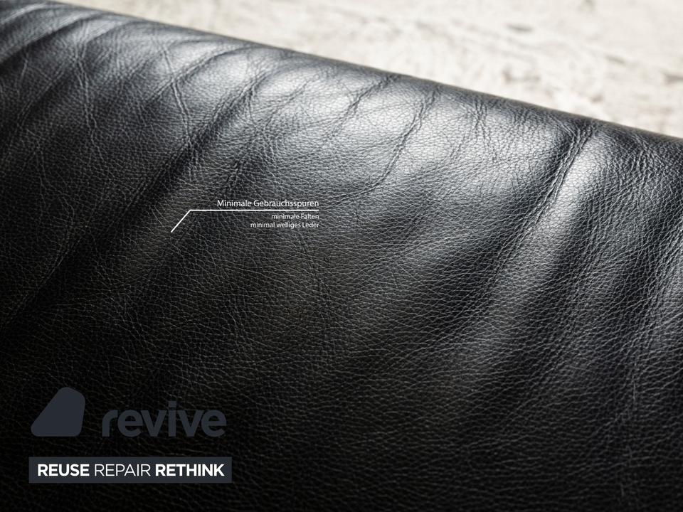 Rolf Benz 322 Leder Dreisitzer Schwarz Sofa Couch – Bild 6