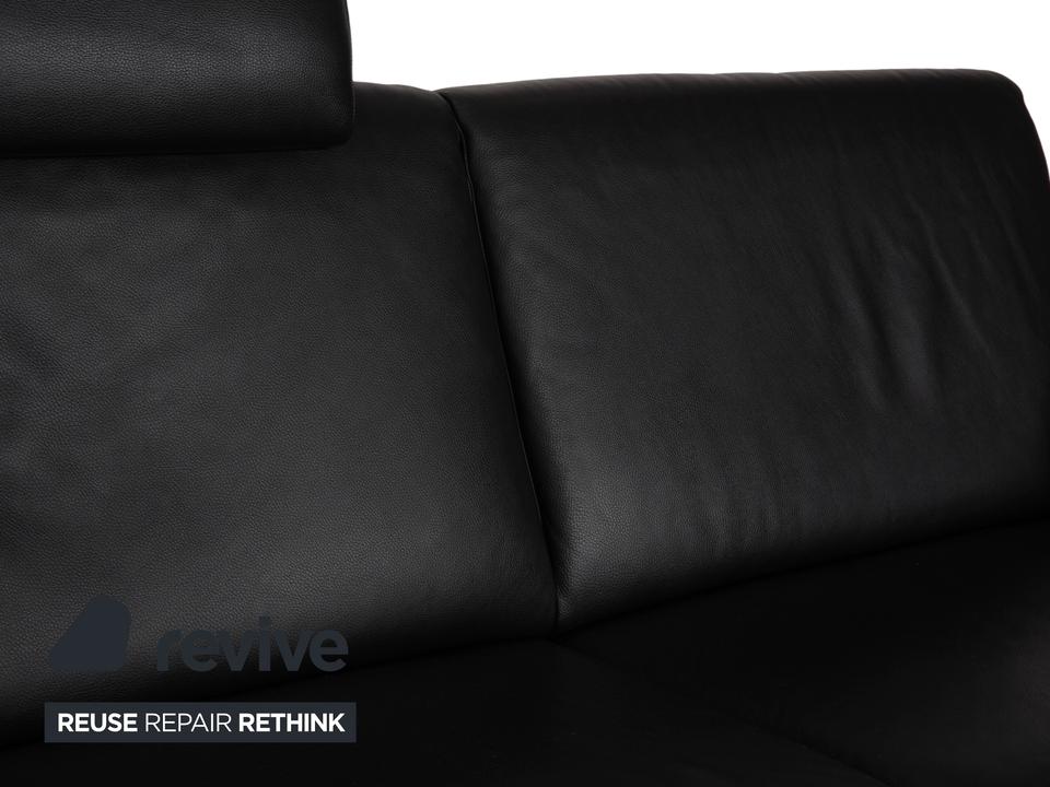 Willi Schillig Lucca Leder Zweisitzer Schwarz Sofa Couch – Bild 6