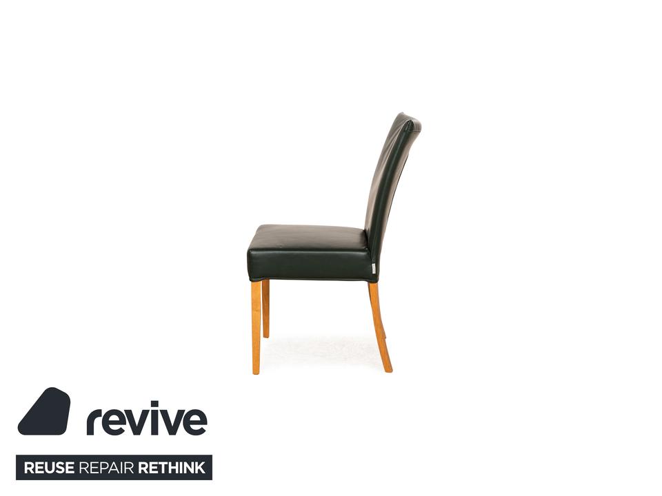 Bert Plantagie Leder Stuhl Grün Braun – Bild 11