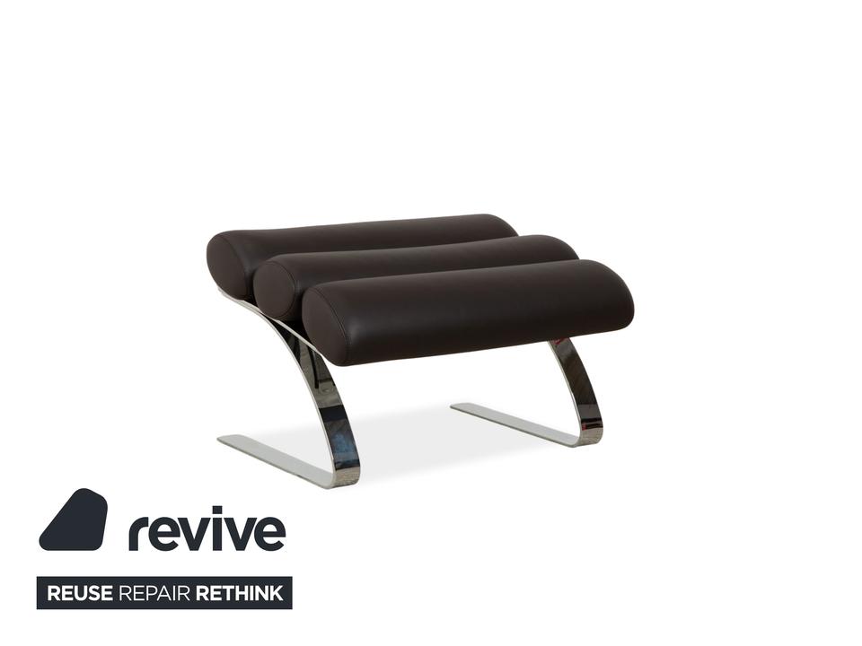 Cor Sinus Leder Sessel Schwarz inkl. Hocker – Bild 11