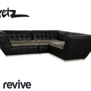 Bretz Tiziana Leder Ecksofa Schwarz Sofa Couch