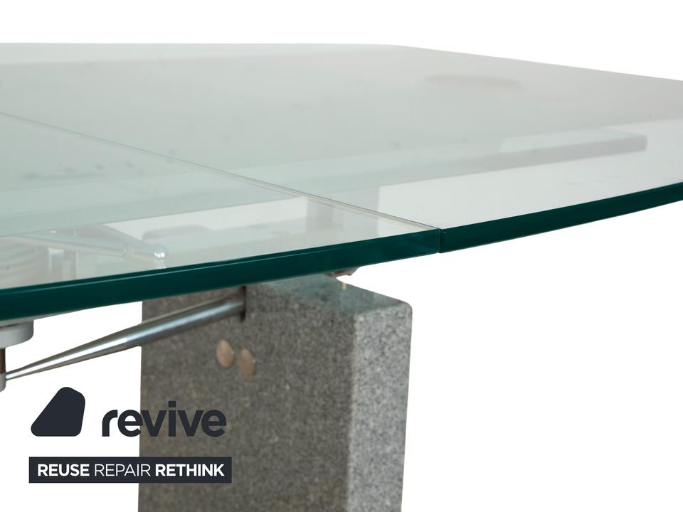 Ronald Schmitt K5000/E Glas Esstisch Silber Granit manuelle – Bild 5