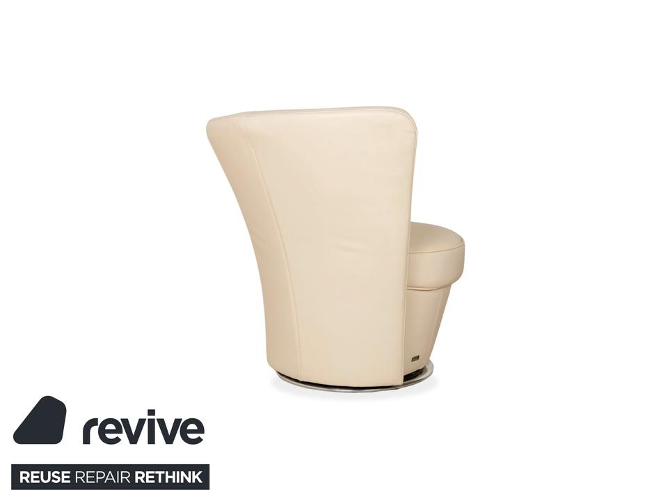 Bretz EVES ISLAND Leder Sessel Creme – Bild 8