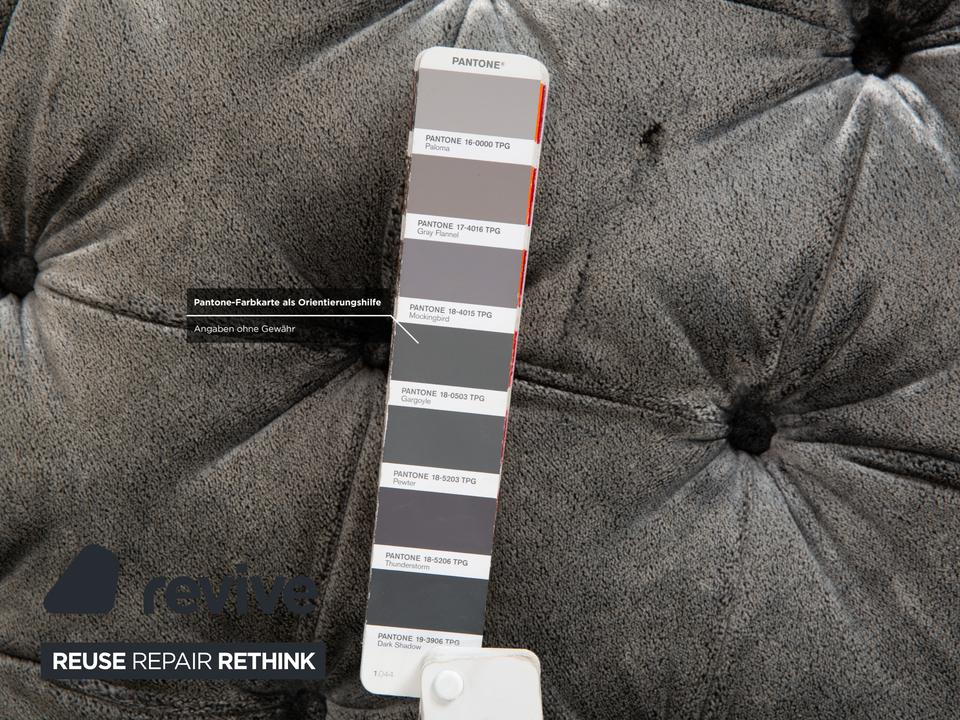 Bretz Cocoa Island Stoff Ecksofa Grau Sofa Couch Relaxsofa – Bild 13