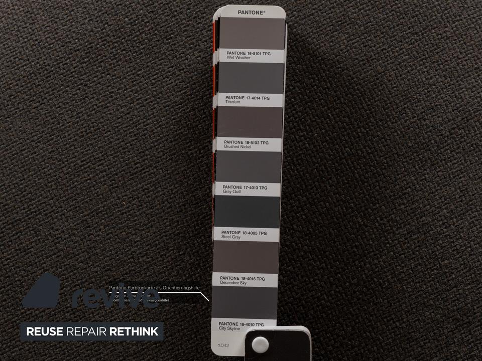 Minotti Moore Stoff Zweisitzer Grau Sofa Couch – Bild 6