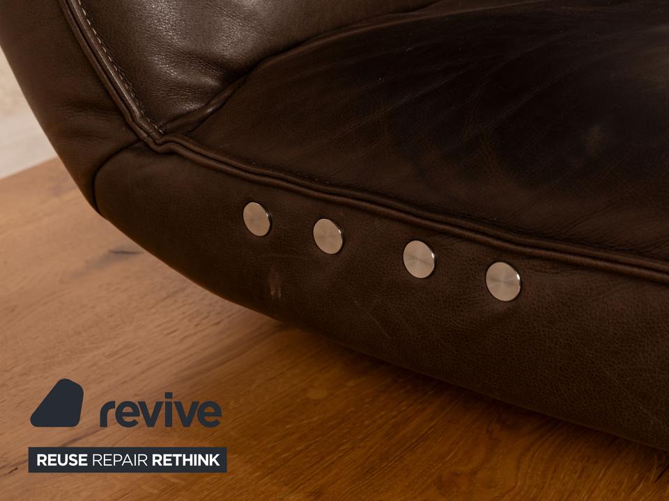 Koinor Free Motion Etino 2 Leder Zweisitzer Braun manuelle – Bild 8