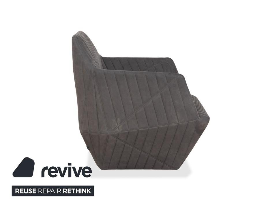 ligne roset Facett Stoff 2x Sessel Hocker Grau – Bild 17