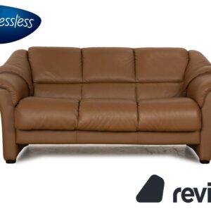 Stressless Oslo Leder Dreisitzer Braun Taupe Sofa Couch