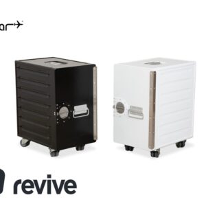 bordbar Box Container Schwarz Anschlag rechts Flugzeugtrolley