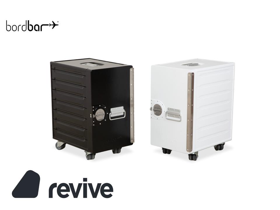 bordbar Box Container Schwarz Anschlag rechts Flugzeugtrolley