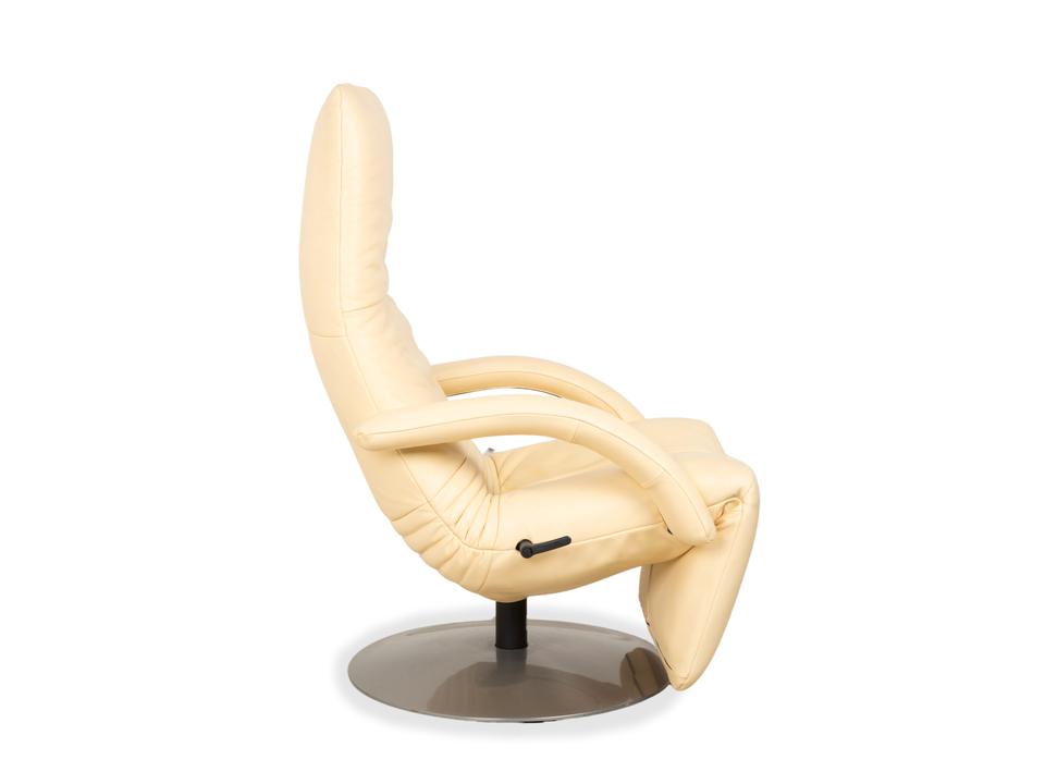 Jori Yoga Mono Move Leder Sessel Creme manuelle Funktion – Bild 14