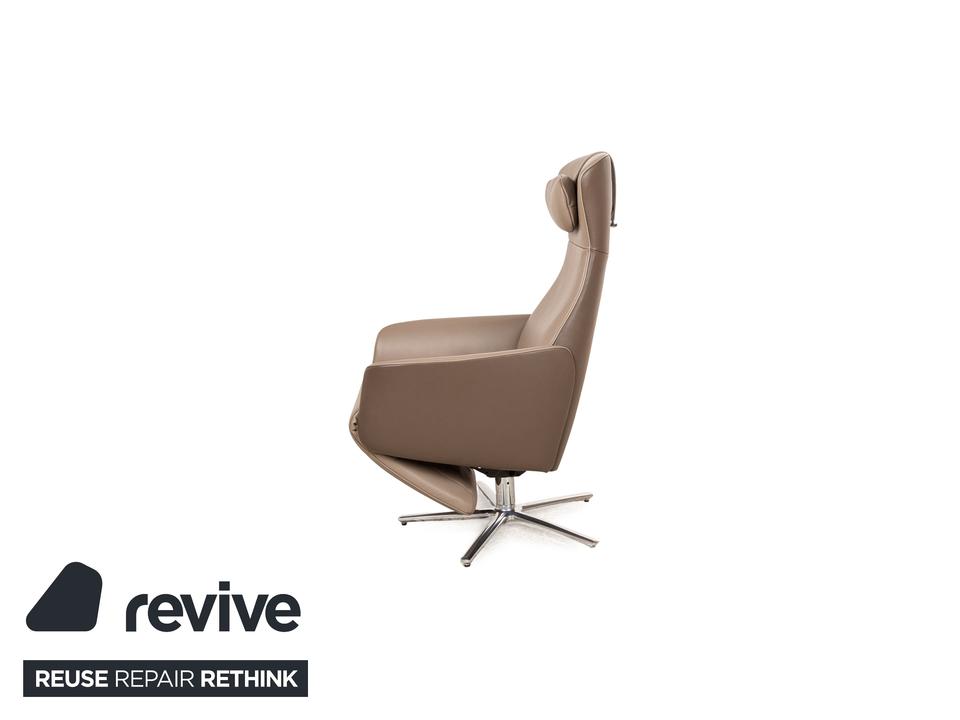 FSM Cleo (FM 0330) Leder Sessel Taupe Grau Braun Relaxsessel – Bild 14