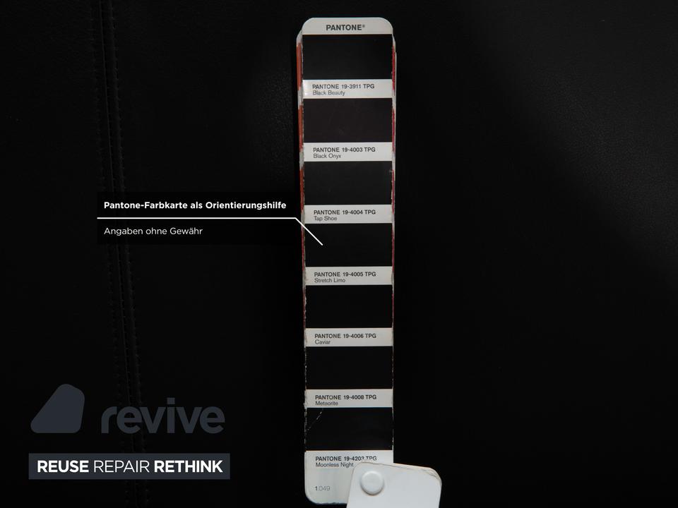 Rolf Benz 325 Leder Dreisitzer Schwarz Sofa Couch – Bild 7