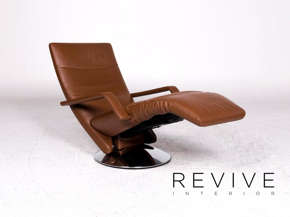 FSM Evolo Leder Sessel Braun Relax Funktion #9605 – Bild 4
