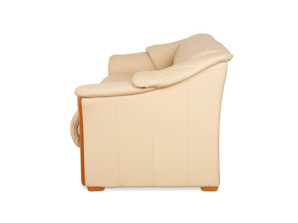 Stressless Oslo Leder Viersitzer Creme Sofa Couch – Bild 13