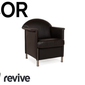 Cor Logo Leder Sessel Braun