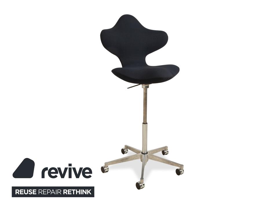 Varier Active Bürostuhl Stoff Stuhl Dunkelblau High Chrom FAME – Bild 4