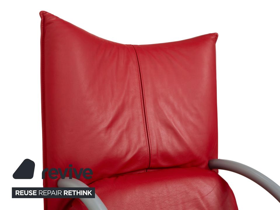 Rolf Benz BMP 418 Leder Sessel Rot – Bild 6