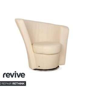 Bretz EVES ISLAND Leder Sessel Creme