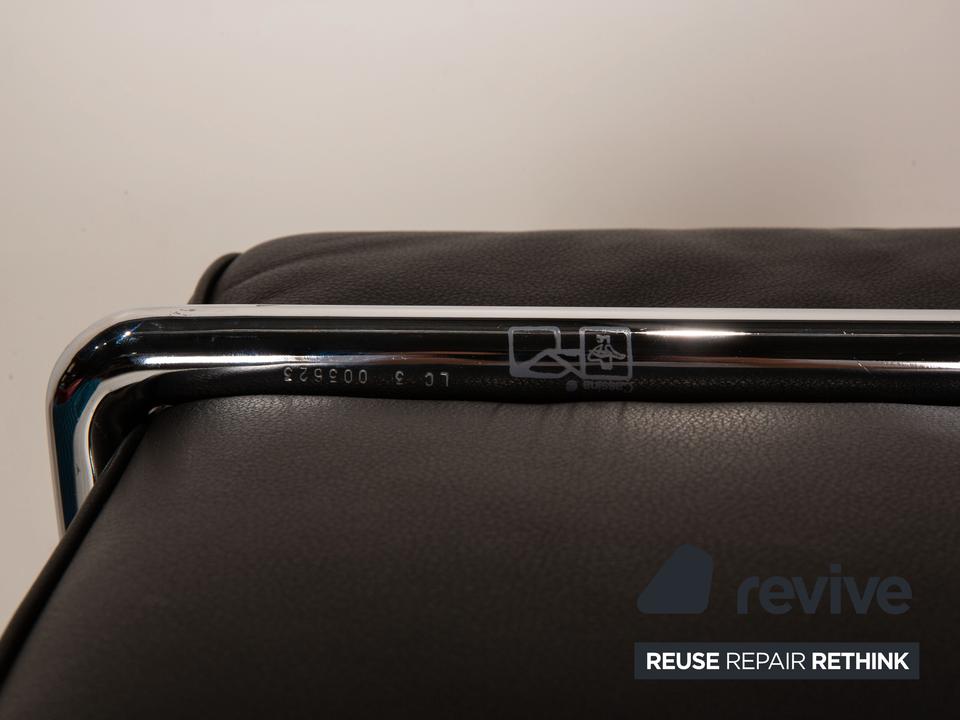 Cassina Le Corbusier LC3 Leder Sessel Schwarz ✨ – Bild 8