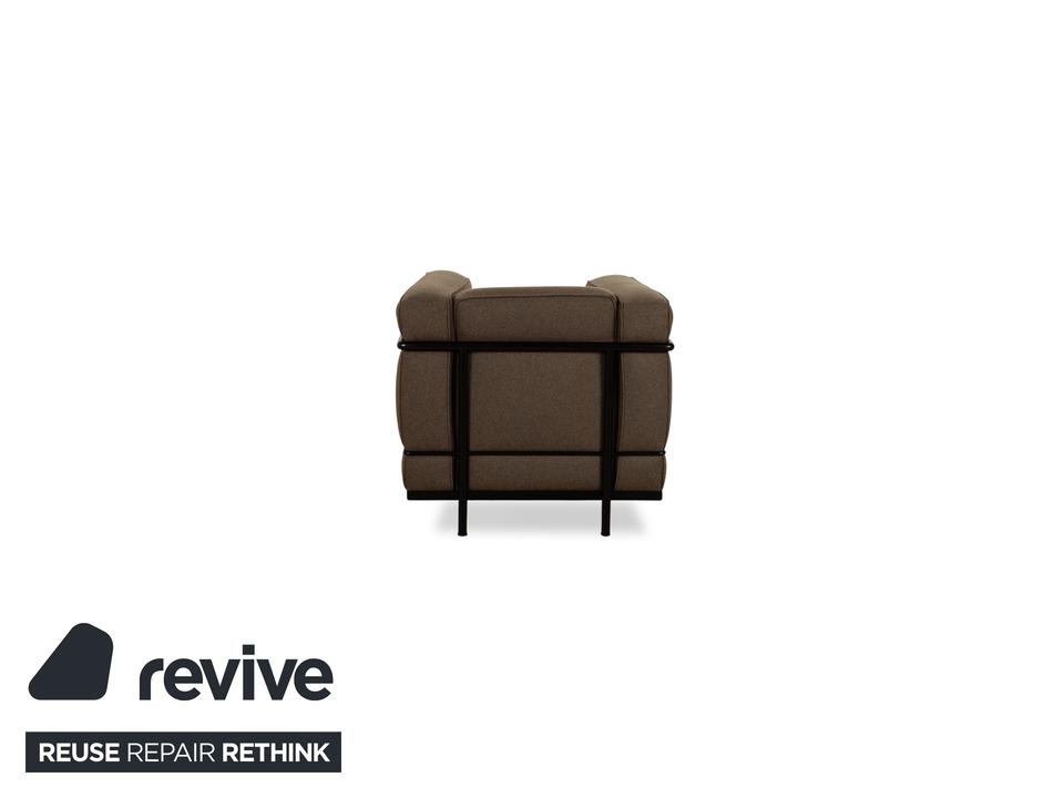 Cassina Le Corbusier LC 2 Stoff Sessel Braun – Bild 8