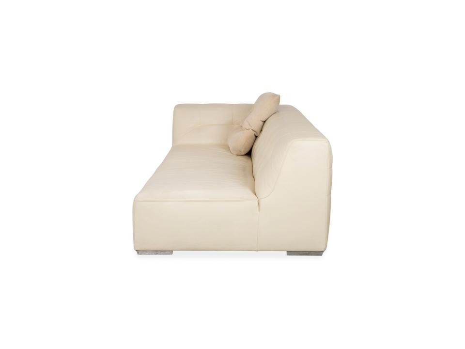 ligne roset Malhoun Leder Viersitzer Creme Sofa Couch – Bild 12