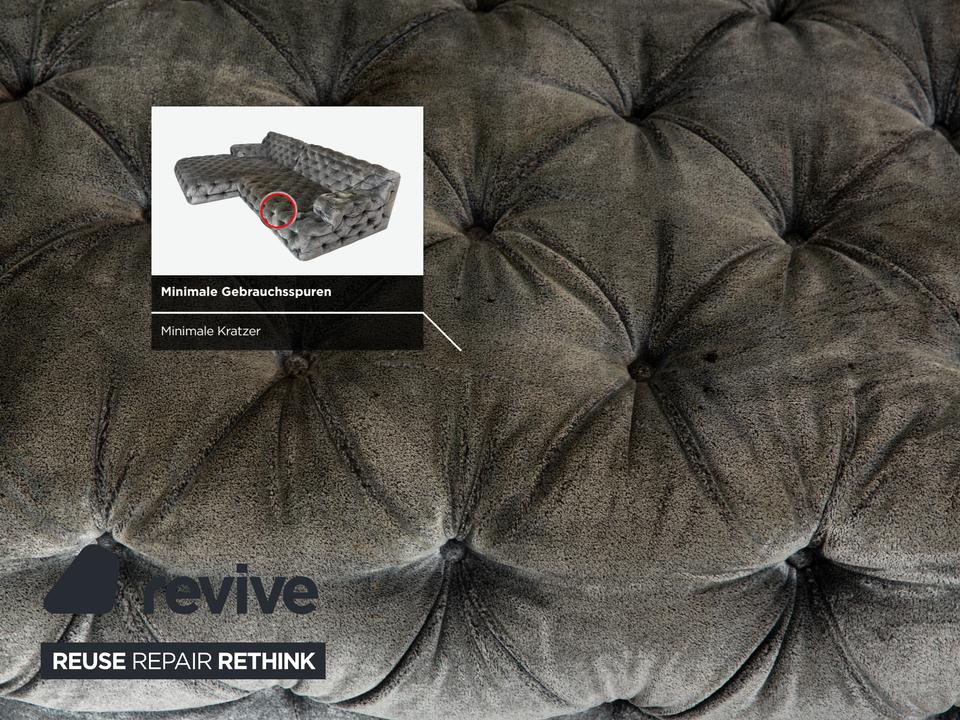 Bretz Cocoa Island Stoff Ecksofa Grau Sofa Couch Relaxsofa – Bild 10