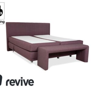 Musterring Stoff Bett Boxspringbett Hocker Lila Rosé elektrische
