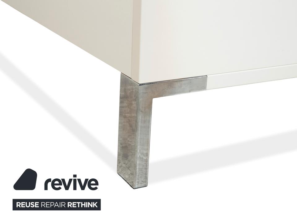 Musterring Holz Leder Bett Beige – Bild 5