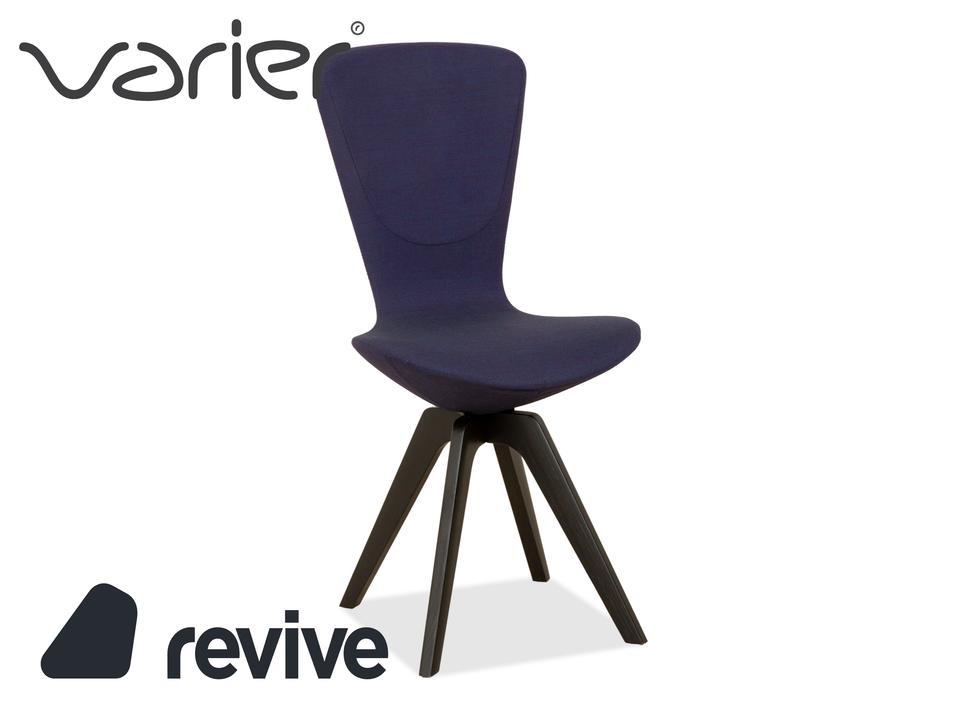 Varier Invite Stoff Stuhl Lila Eiche Schwarz UMA 761