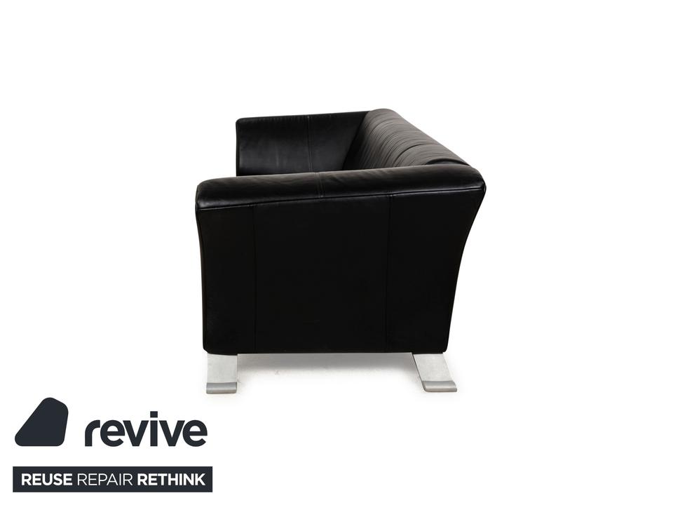 Rolf Benz 322 Leder Dreisitzer Schwarz Sofa Couch – Bild 10